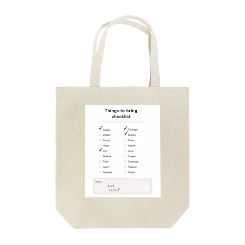 モチベーションチェックリスト　motivation checklist Tote Bag