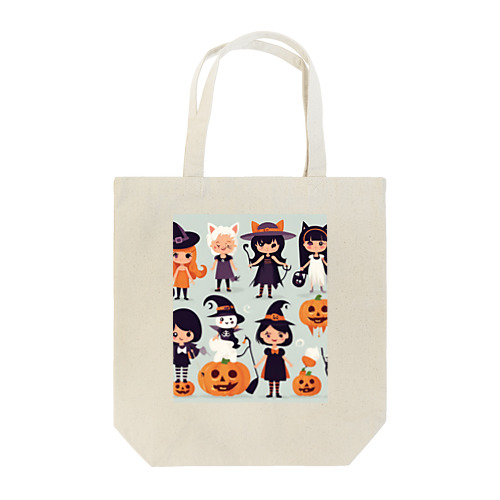 かわいいたくさんのハローウィーンキャラクター③ Tote Bag