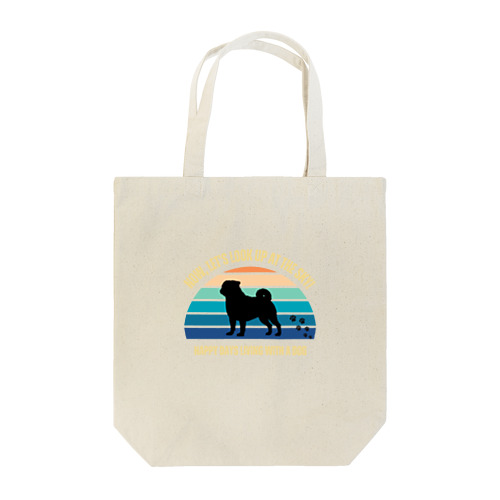 わんちゃん　パグ Tote Bag