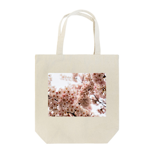春の訪れ✧̣̥̇満開の桜 Tote Bag