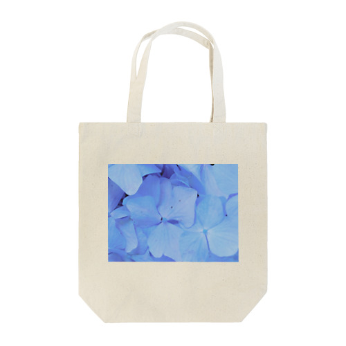 青い紫陽花 トートバッグ