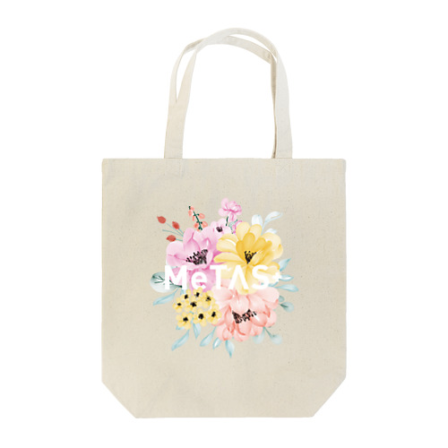 MeTAS＋（ミタス）ビックピンクフラワー Tote Bag