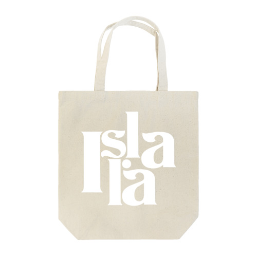 Isla･la丸ロゴ（白）トートバッグ Tote Bag