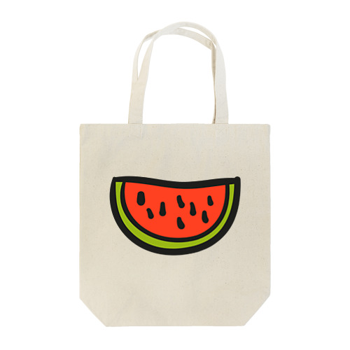 スイカ ---カラフルでポップなフードデザインTシャツ--- Tote Bag