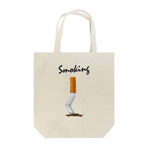 Smoking-タバコの吸い殻- トートバッグ