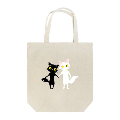 しろねこくろねこ仲良し Tote Bag