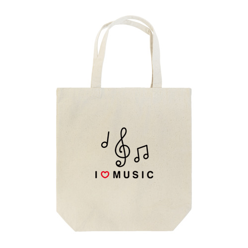 I LOVE MUSIC Tote Bag
