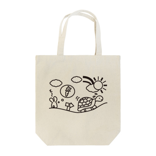 The Hare and the Tortoise Tote Bag