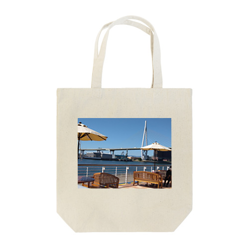 快晴にテラス席 Tote Bag