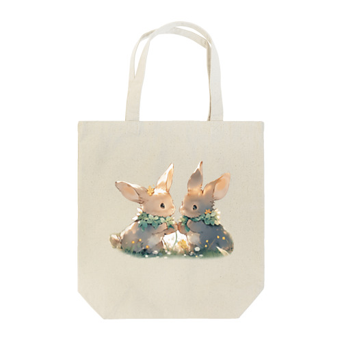 うさぎとクローバー｡.:*･ﾟ Tote Bag