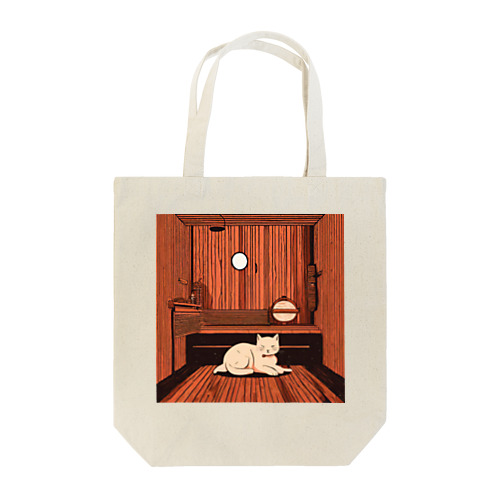 サウナキャット Tote Bag