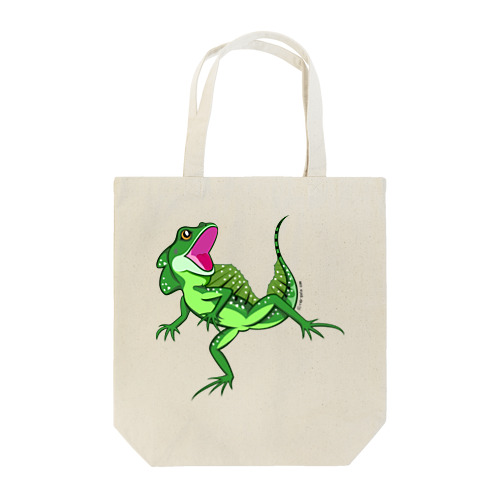 水辺の忍者グリーンバシリスク Tote Bag