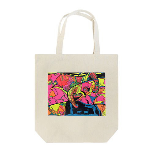  象 カラフルアイテム Tote Bag