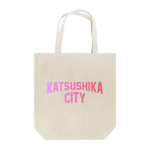 葛飾区 KATSUSHIKA CITY ロゴピンク トートバッグ