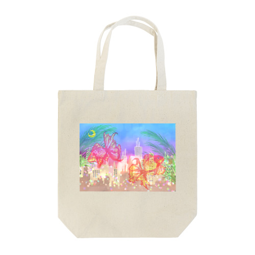 都会を泳ぐ金魚 Tote Bag