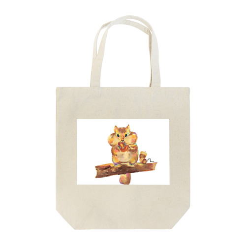 もぐもぐリスくん Tote Bag