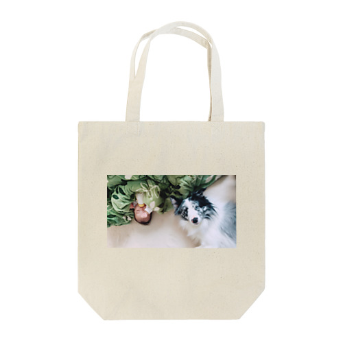 赤ちゃんとワンちゃん Tote Bag