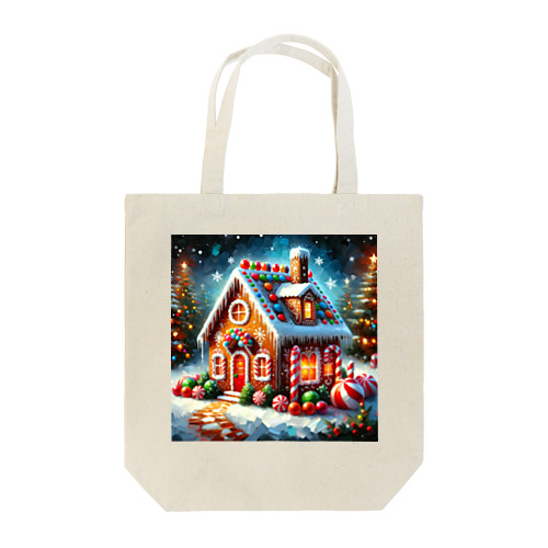 Christmas Candy House Tote Bag