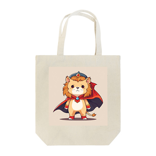 スーパーヒーローのマントを着たかわいいライオン Tote Bag