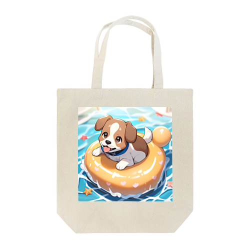 海水浴してるワンコちゃん Tote Bag