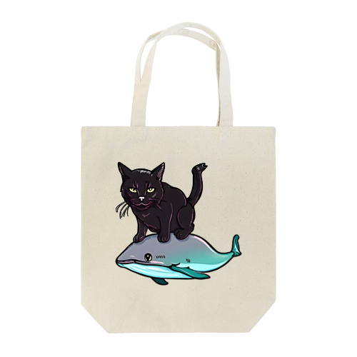 ねこイルカ くろねこ Tote Bag