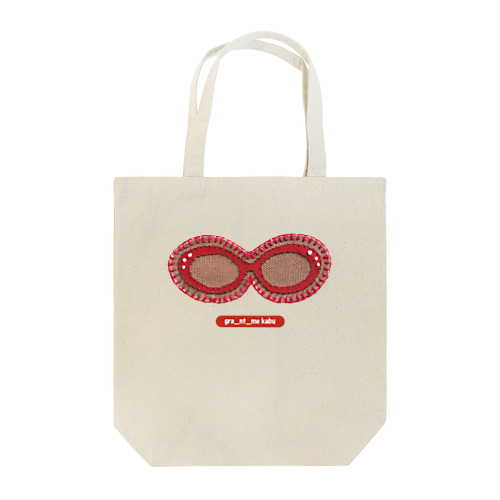 RED GLASSES Patch Tote Bag