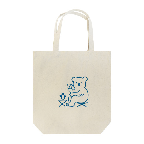 シロクマ　キャンプ Tote Bag