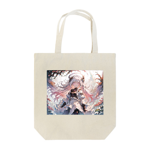 White Pink Druid Tote Bag