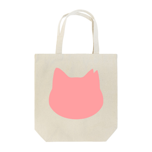 さくら猫シルエット/ピンク トートバッグ