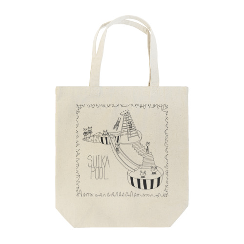 スイカプールとコビト Tote Bag