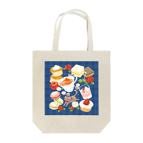 ニャンコと美味しい時間シリーズ「アフタヌーンティー」 Tote Bag