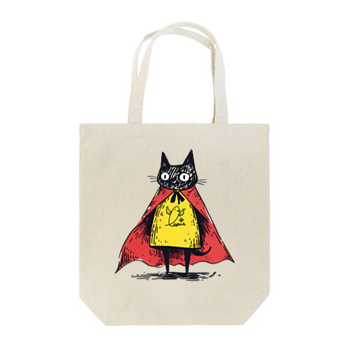 黒猫ヒーロー Tote Bag
