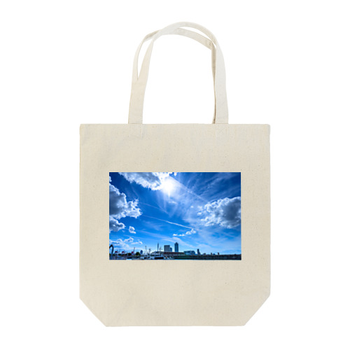 青空と雲の掛け合い Tote Bag