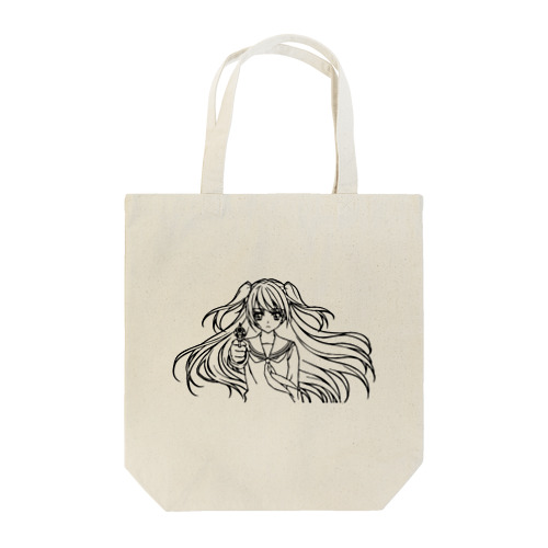 女子高生とリボルバー Tote Bag