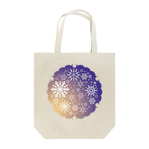 雪もよう010（ラベンダー） Tote Bag