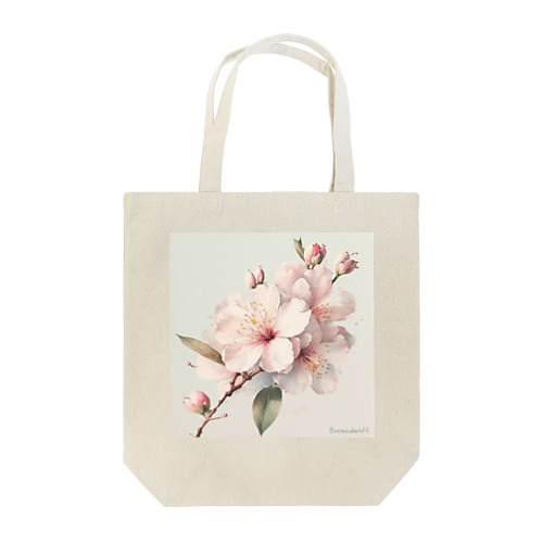 春のふんわり桜の花のアート Tote Bag