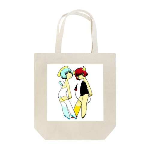 天使と悪魔 Tote Bag