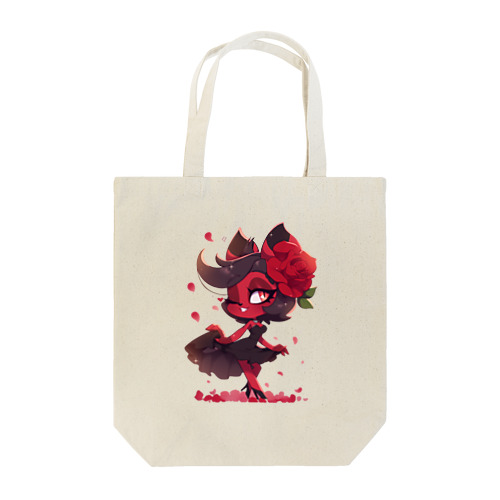 赤い猫耳の女の子 Tote Bag