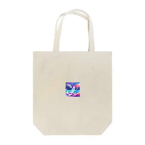 虹をかけるイルカ Tote Bag