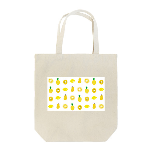 黄色いフルーツのパターン Tote Bag