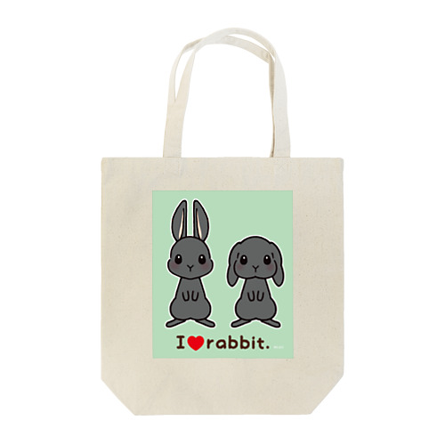 黒うさぎ Tote Bag