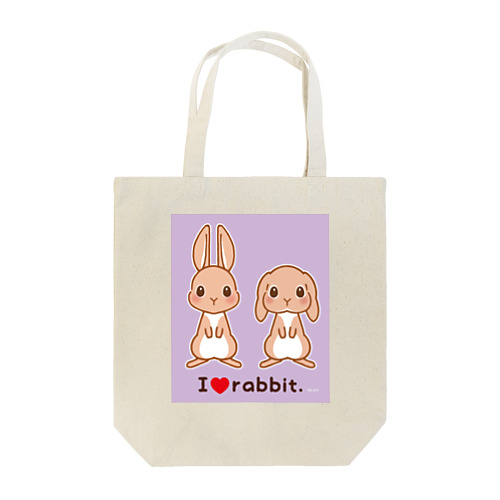 オレンジうさぎ Tote Bag