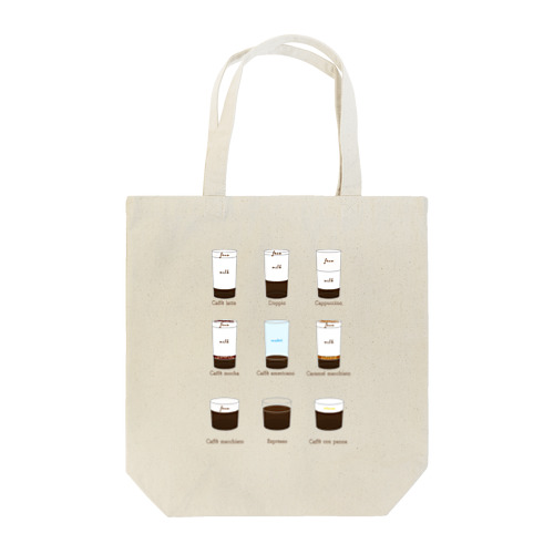 カフェで何飲むか迷った時。 Tote Bag