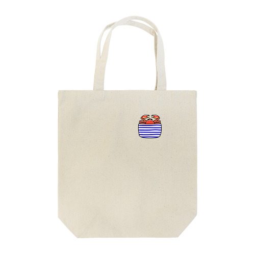 ポケットにカニを忍ばせる Tote Bag