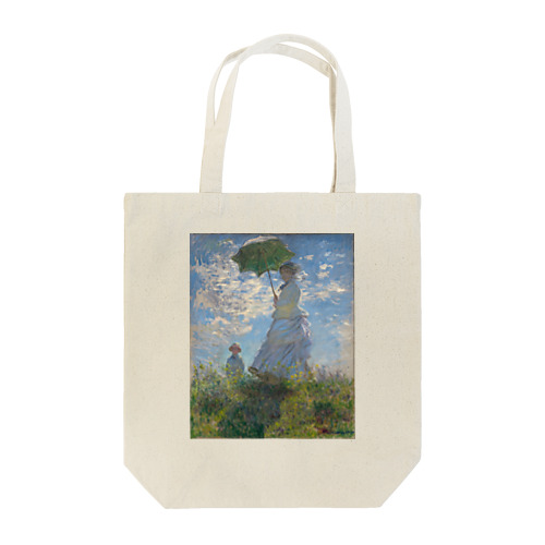 散歩、日傘をさす女性 / Woman with a Parasol - Madame Monet and Her Son Tote Bag