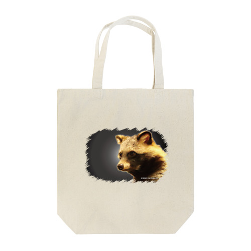 たぬきのリンク　黒 Tote Bag