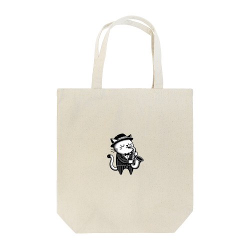 サックスプレイヤーキャット Tote Bag