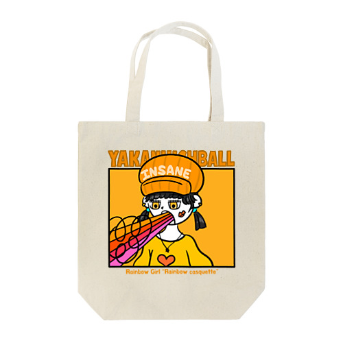 レインボーキャスケットちゃん Tote Bag