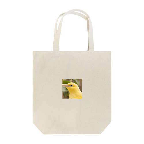 黄色い鳥の横顔 トートバッグ