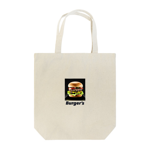 Burger's logo item トートバッグ